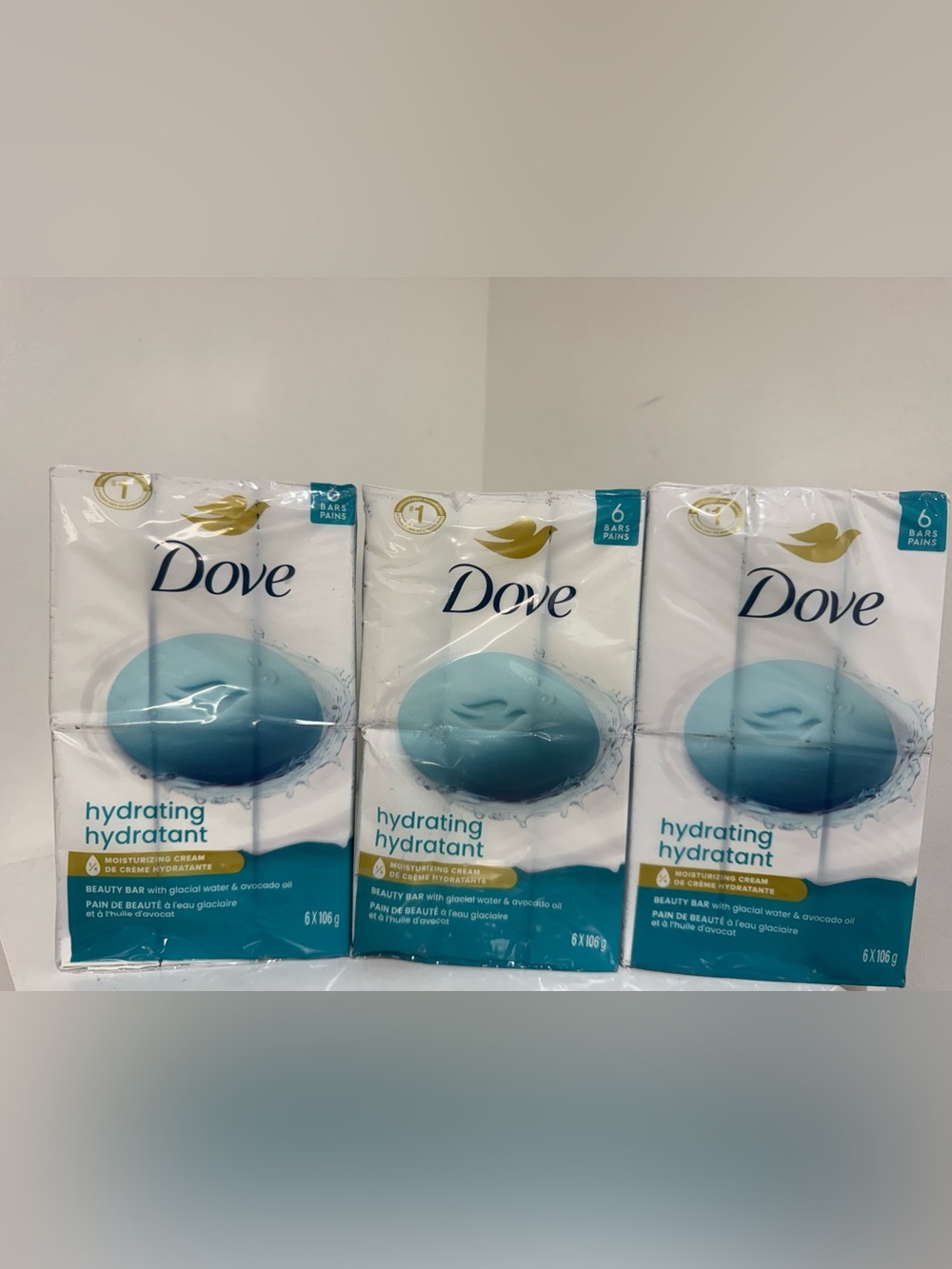 Dove hydrating Beauty Bar -  (6 Pack) - set of 3